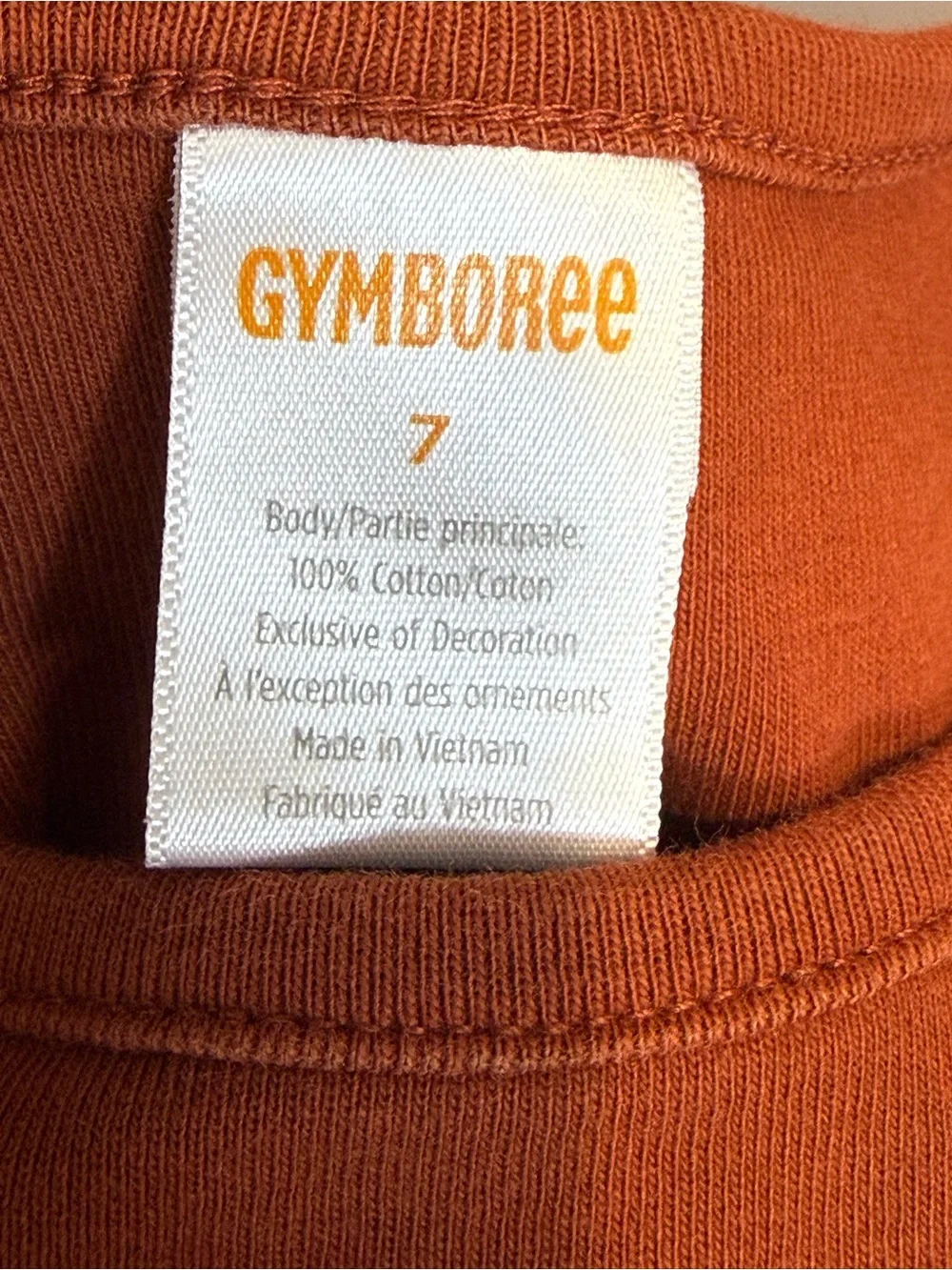 Gymboree Girls Bear Graphic Flutter Sleeve T-Shirt Size 7 Brown Cute Cotton Top